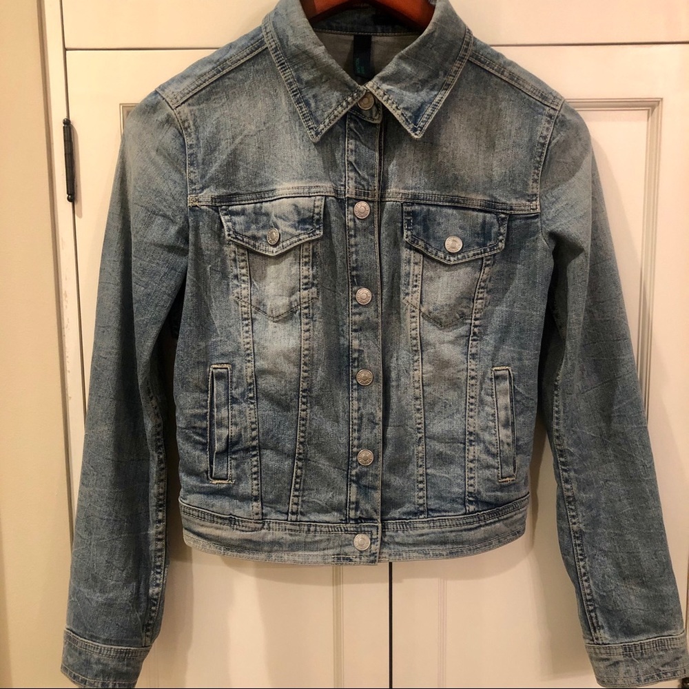 Benetton cropped denim jacket